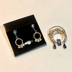 Bal Ron Vintage Brooch and Earring Set